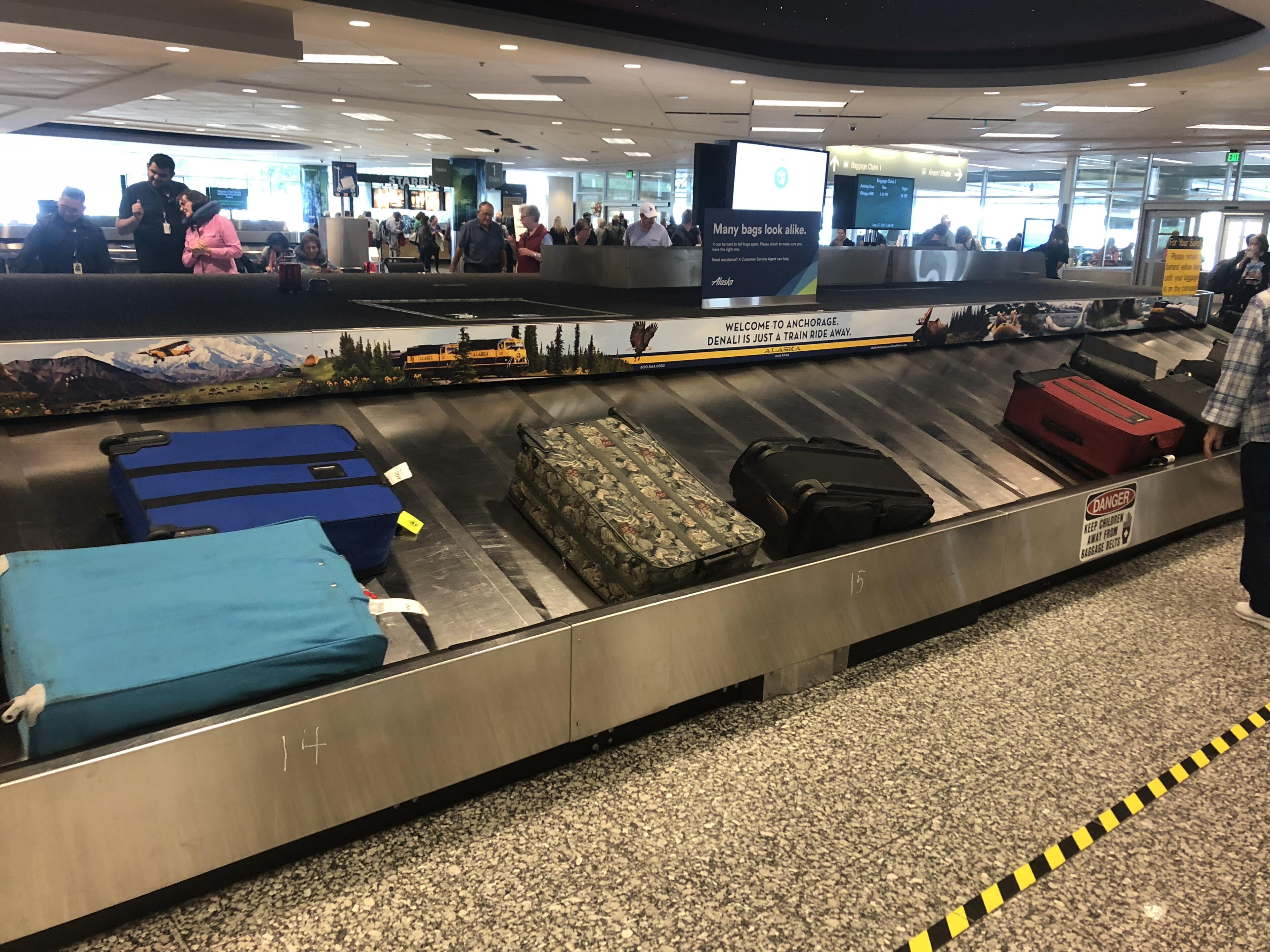 Baggage Claim Vinyl Wraps Alaska Channel