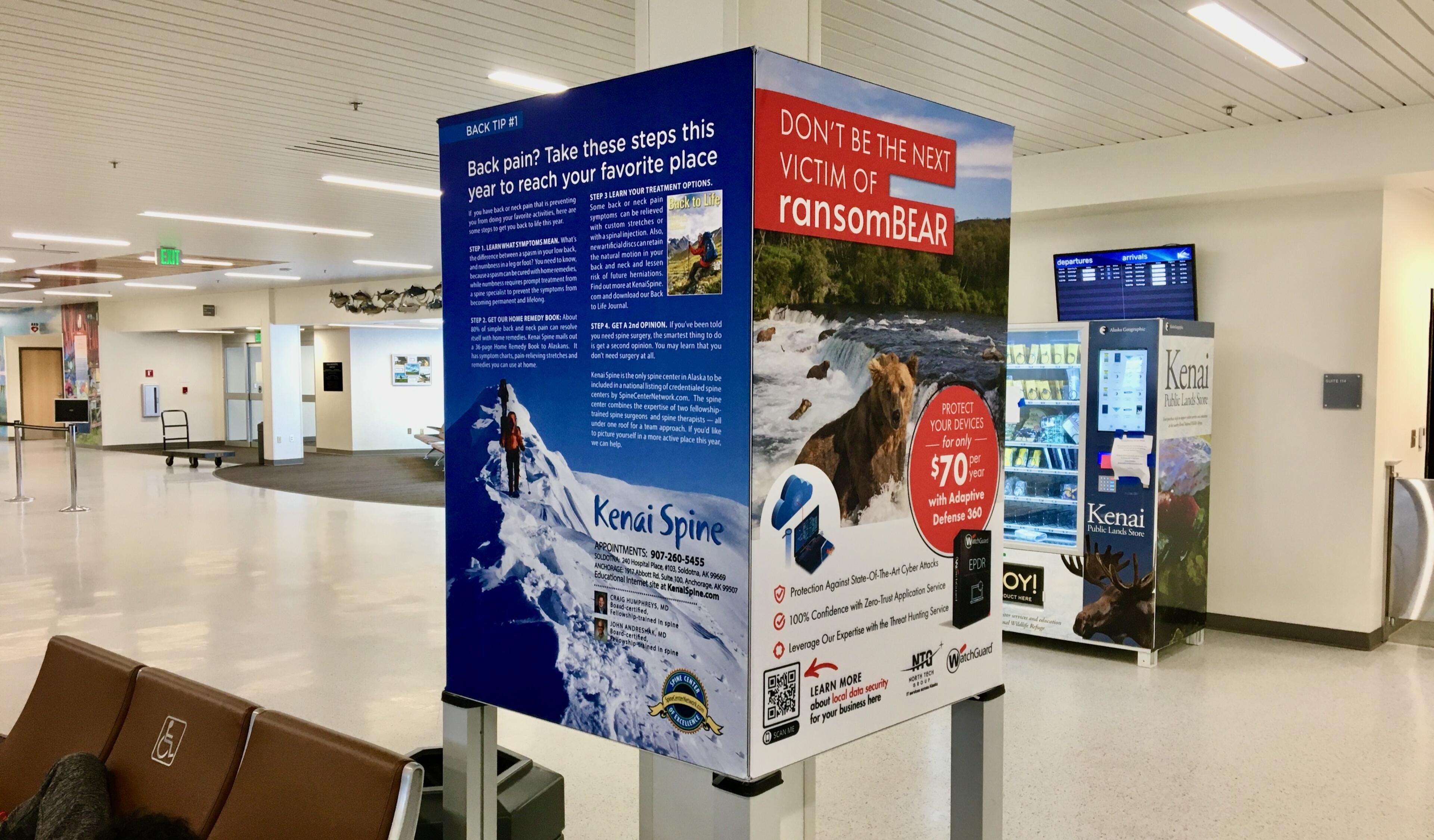 Standing Tension Fabric Displays Alaska Channel