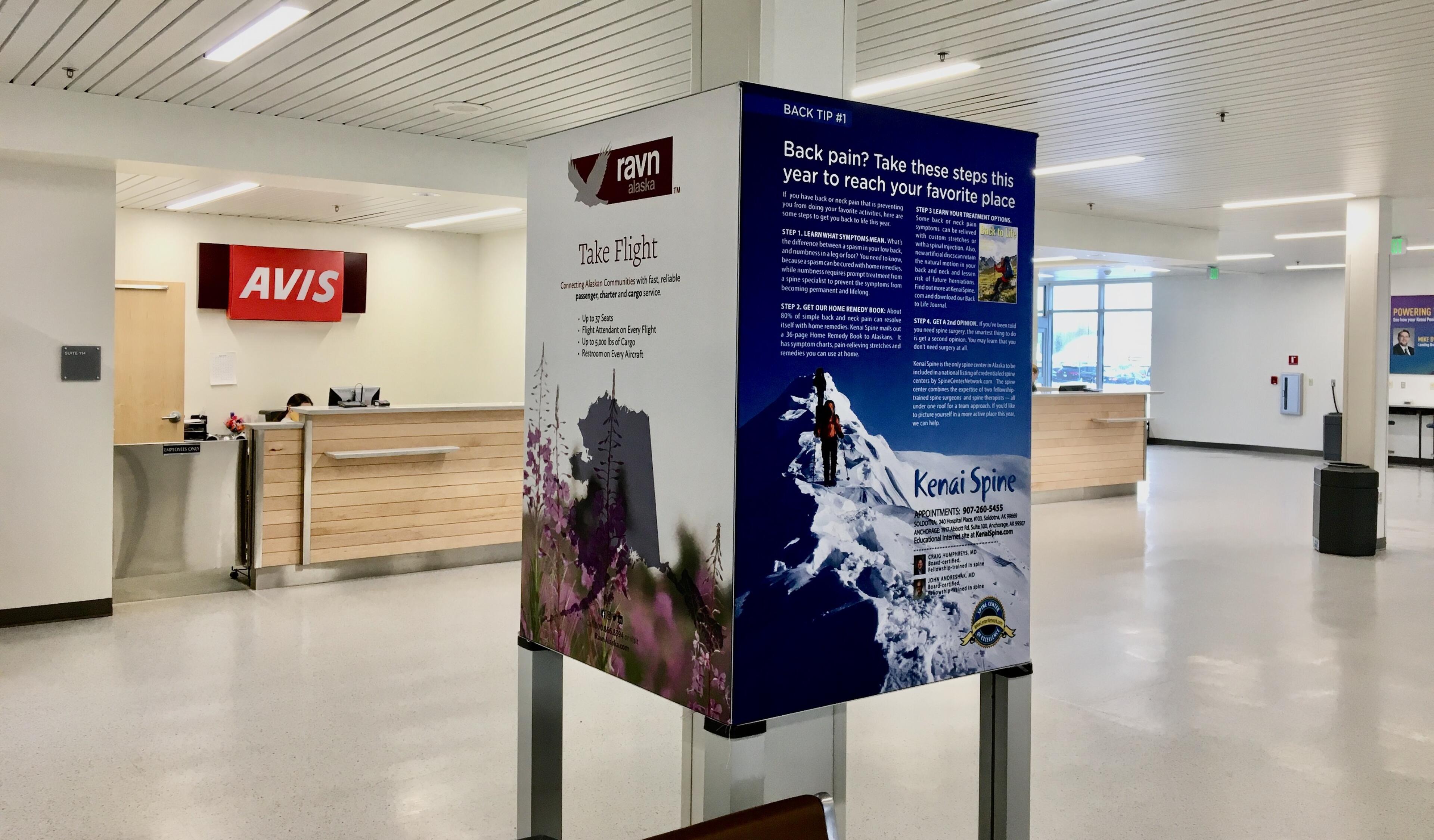 Standing Tension Fabric Displays Alaska Channel